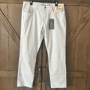 Tailor Vintage New Canaan Slim Fit Comfort Stretch Waist Pants Gray Sz 34x30 NWT